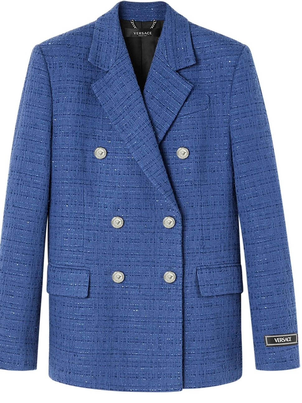 blazer Versace double-breasted metallic-threading Women 0501